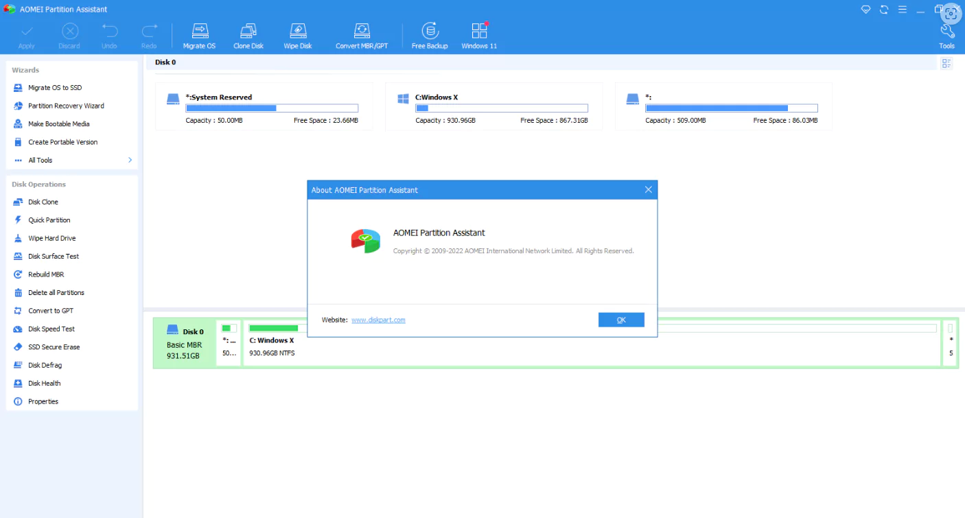 Aomei Partition Assistant 02