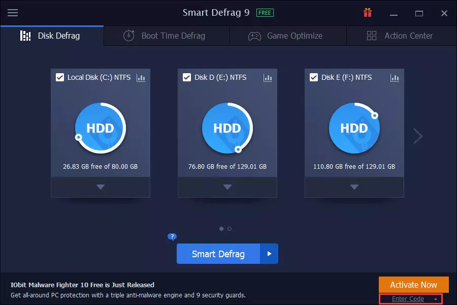 Iobit Smart Defrag Pro 01