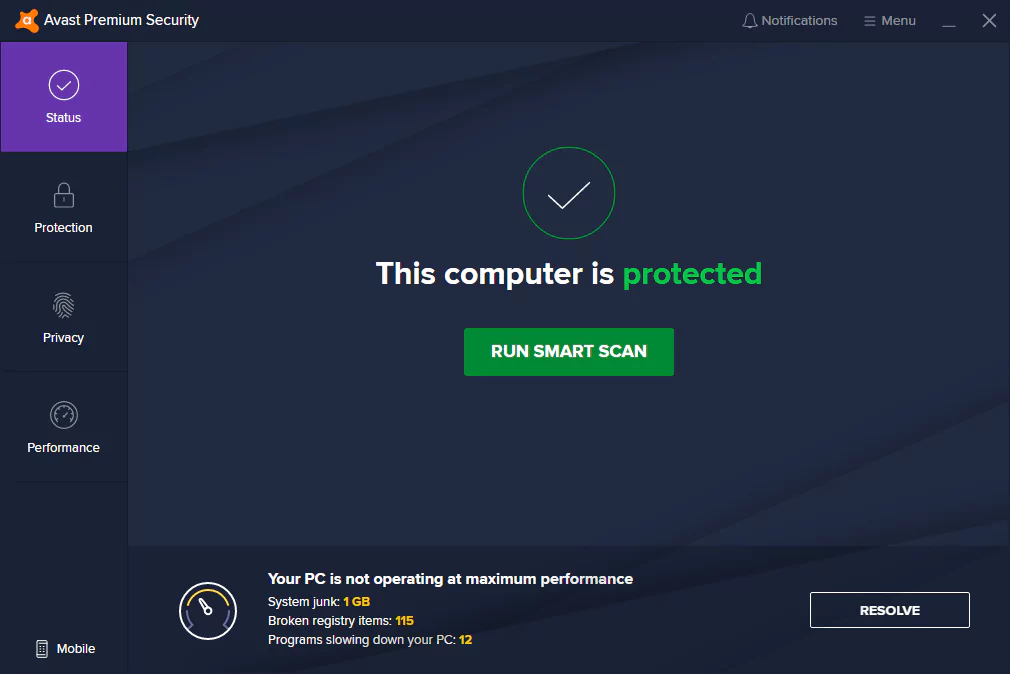 Avast Premium Security 1